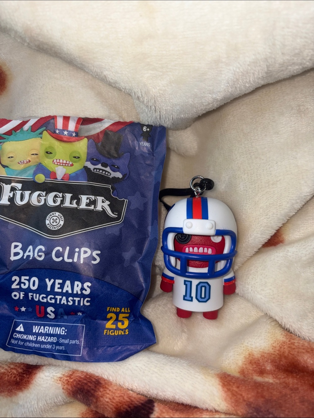 Fuggler 250 years of fuggtastic USA bag clips keychain Superstar NEW QUICK SHIP